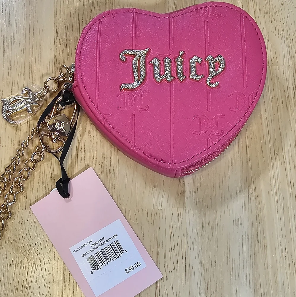 New✨️ Exclusive Juicy Couture Heart Coin Case - Picture 7 of 10